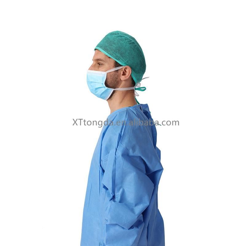 Nonwoven Doctor Surgical Disposable Cap Surgeon Cap for Hospital or Clinic