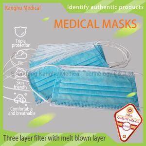 Shandong Kanghu Disposable Medical Face Mask for Medical/Hospital, School, Market
