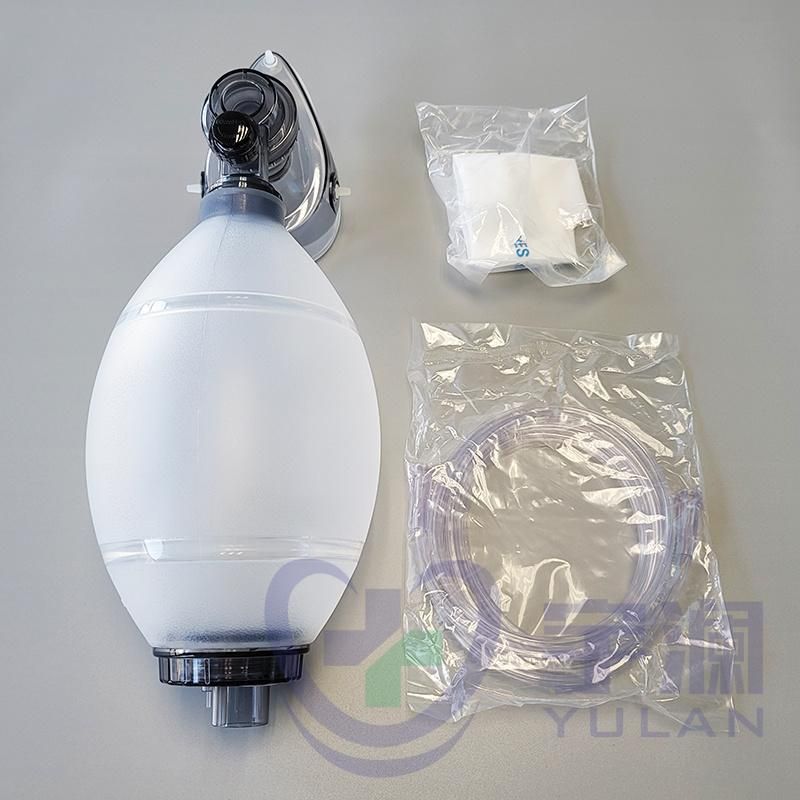 Silicone Reusable Manual Resuscitator Autoclavable Ambu Bag Adult Size