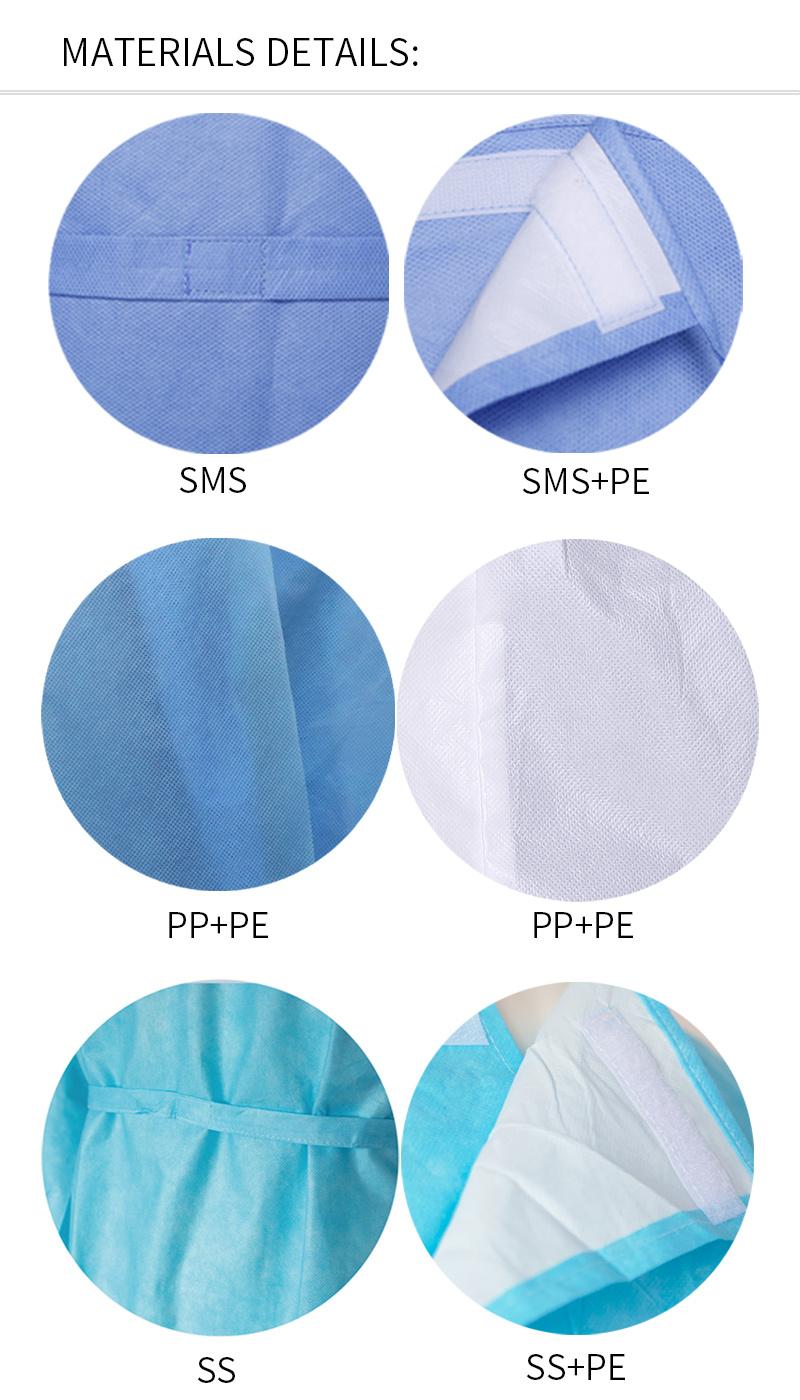 Hot Selling Eo Sterile Disposable Gown Surgical Medical Clothes for Surgery Operation