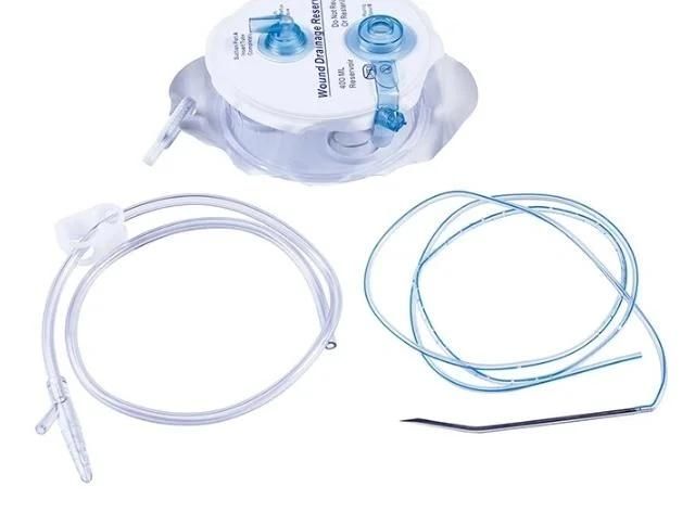 Disposable Negative Pressure Closed Wound Drainage Reservoir System Spring Type 400ml