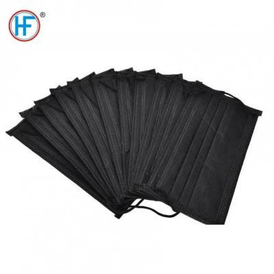 Mdr CE Approved 3 Ply Hengfeng Cartons 17.5X9.5cm China Black, Blue, Green Disposable Medical Face Mask