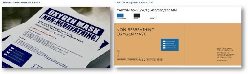 High Concentration PVC Oxygen Mask (CE, CFDA, FSC, FDA, ISO 13485)