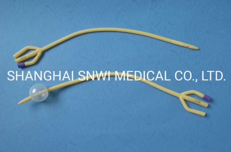 Medical Silicone Coated Eo Sterile Urethral Catheter Latex Foley Catheter Urethral Probe Latex Catheter