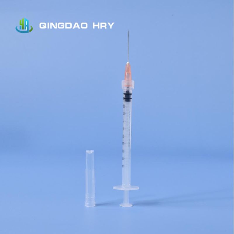 Manufacture of 1ml Medical Disposable Luer Lock Syringes with Needle CE FDA ISO and 510K Stock Products