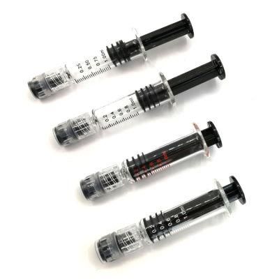 1ml Luer Lock Hemp Oil Clear Glass Syringe with Scales