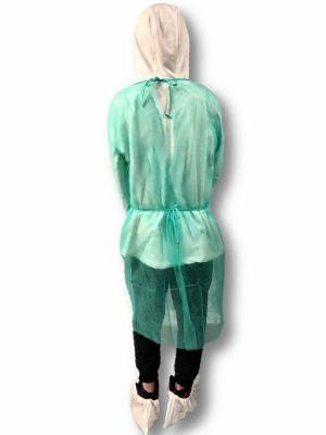 Wholesale Disposable PP Coverall Gown Waterproof Anti-Virus Isolation Protective Clothing Gown
