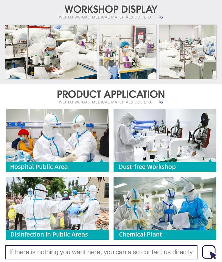 Disposable Sterile Coverall Safety Protective Clothing Suits