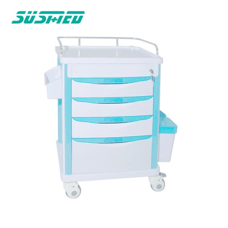 Wholesale Hospital Trolley Medical Service Cart with 4 Wheels