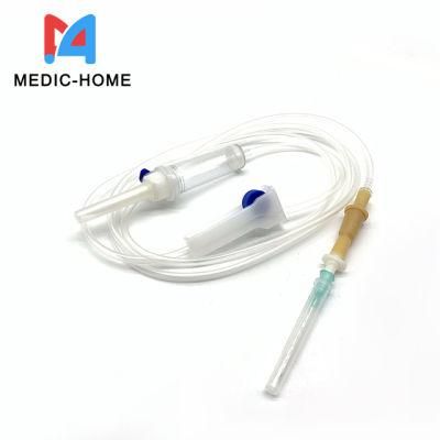 Disposable Medical Infusion Set IV Set with Needle Luer Lock Luer Slip Sterile CE ISO