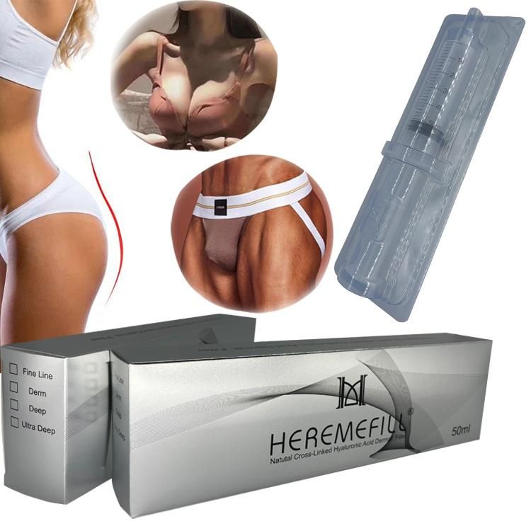 Heremefill Selling 50ml Breast Dermal Filler Enlargement Ha Acido Hyaluronico Buttock