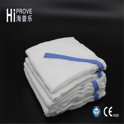 Medical Use Absorbent Gauze Lap Sponge with Blue Loop