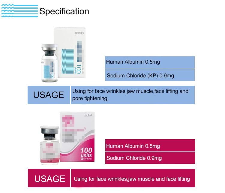 High Quality Low Temperature Storage Remove Forehead Wrinkles Botulinumex Toxin