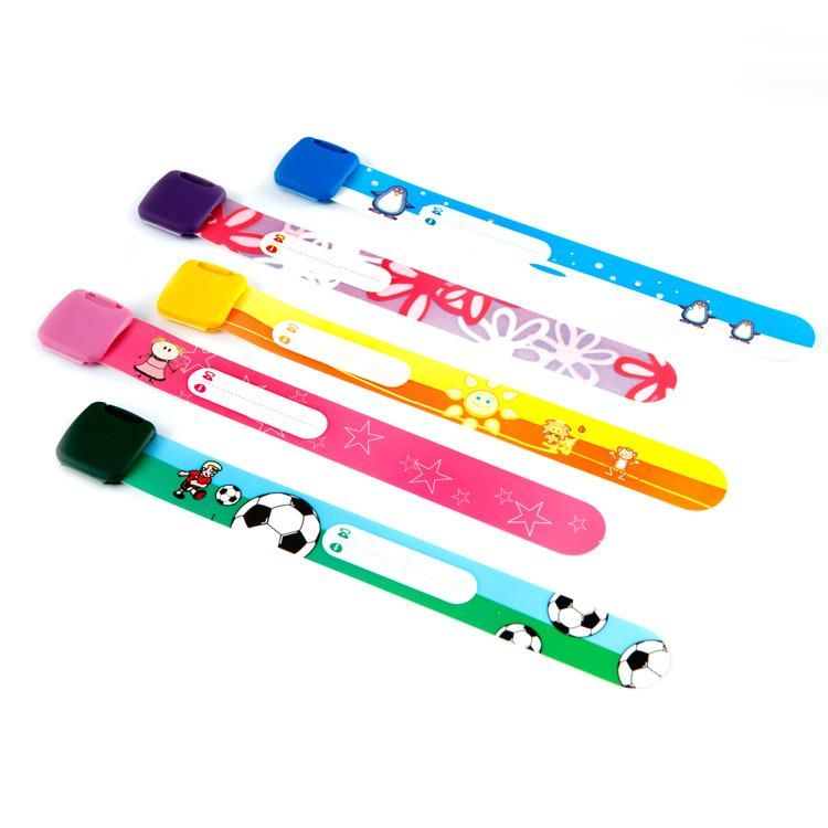 Goju Children PVC Tracking ID Wristband with Customized Logo Printing