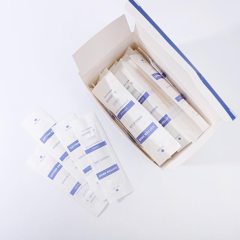Individual Packing Viral Sampling Cotton Medical Wooden Test Sterilized Swab