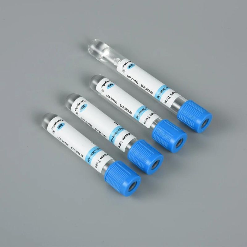 Siny Blood Collection Tube Gel&Sodium Citrate Tube Blue Cap with CE ISO 13458-2.7ml
