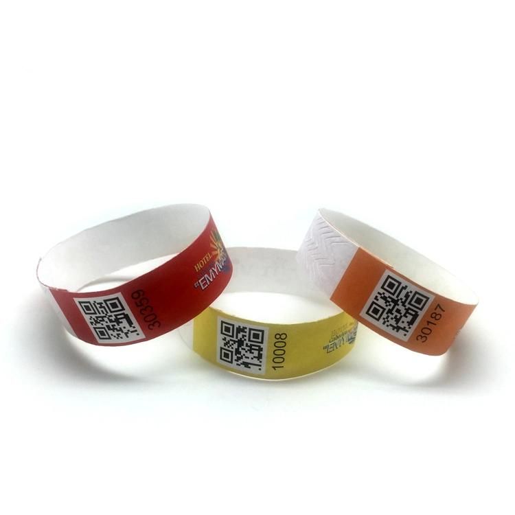 1 Inch Adult Use Tyvek ID Wristband with Custom Logo
