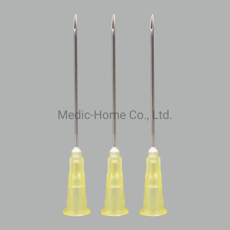 High Quality Medical Stainless Steel Customized Color Hypodermic Needles for Injection in Bulk
