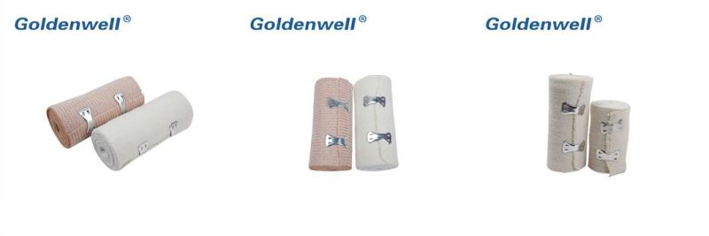 Disposable Medical Elastic Plain Bandages with Spandex with Various Sizes