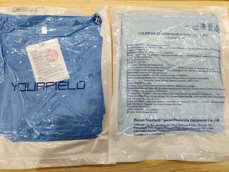 Hospital Level 2 Sterile Disposable Surgical Gown