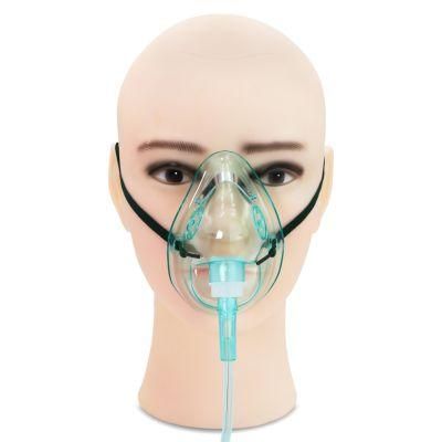 Oxigen Facial Mask Medical Disposable PVC Oxygen Mask and Connector and Tube