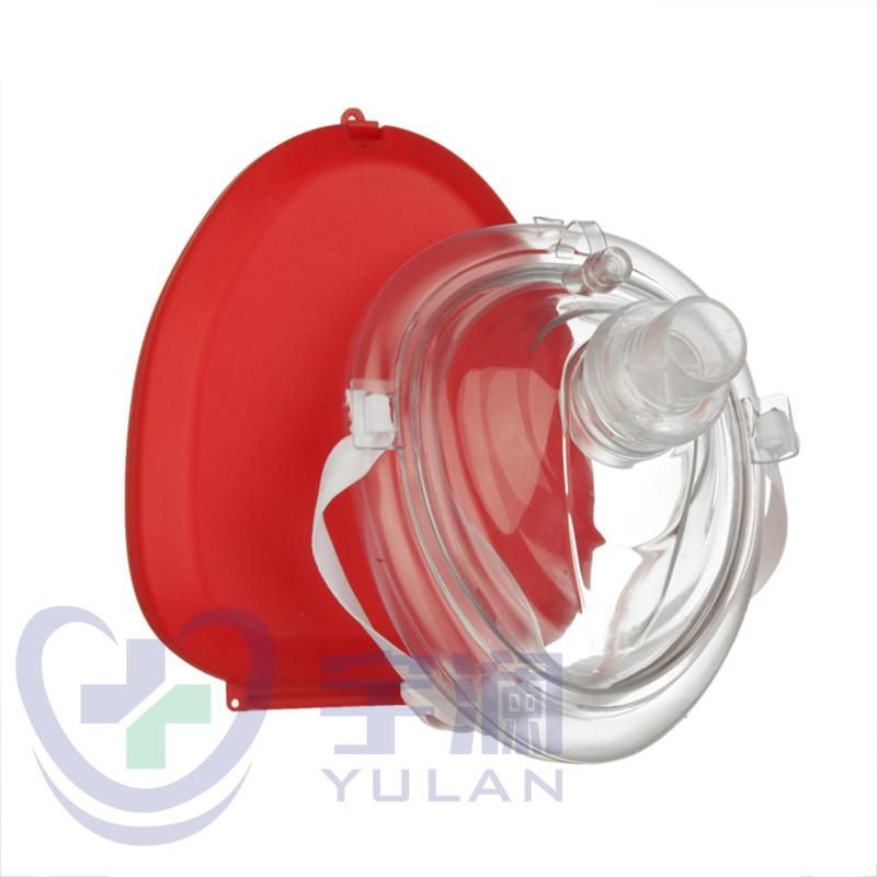 First Aid Disposable Emergency Medical PVC CPR Mask CPR Face Mask