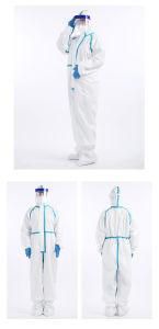 Disposable Medical Protective Suit Isolation Clothing with Stocks and Ready to Delivery