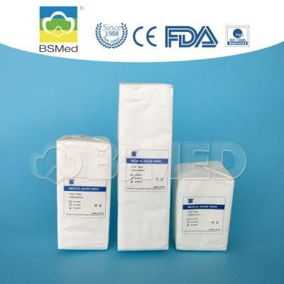 100% Cotton Absorbent Medical Gauze Swab with ISO Certificate