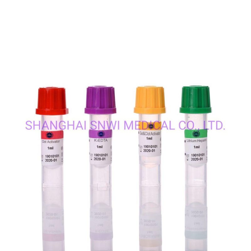 Disposable Medical Supplies Purple Cap Vacuum Pet or Glass EDTA K2 K3 Blood Collection Tube with CE ISO Certificate