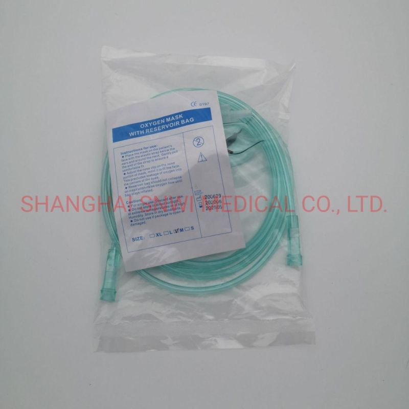 Single Use Disposable Oxygen Mask Medical Mask Oxygen Face Mask for Adult or Child