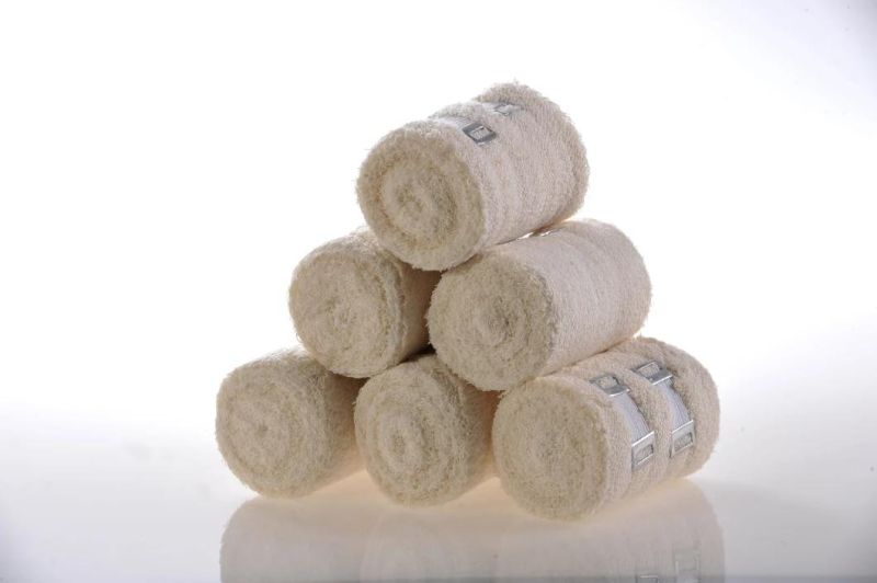 Disposable Medical Cotton Spandex PBT Elastic Crepe Bandage