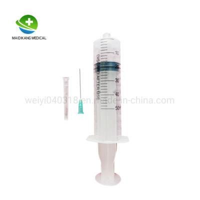 Disposable Sterile Injection Syringe with or Without Needle Feeding Syringe or Irrigation Syringe Luer Lock/Slip Lock with CE FDA ISO