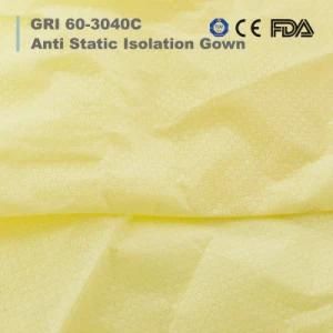 Hospital Surgical Impervious Wholesale Price High Quality Disposable PP Nonwoven Isolation Gown with Elastic Cuff