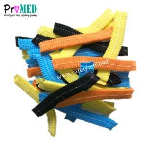Nonwoven Disposable Clip hat / Mob hat/ Nurse hat/crimped hat with double and single elastic
