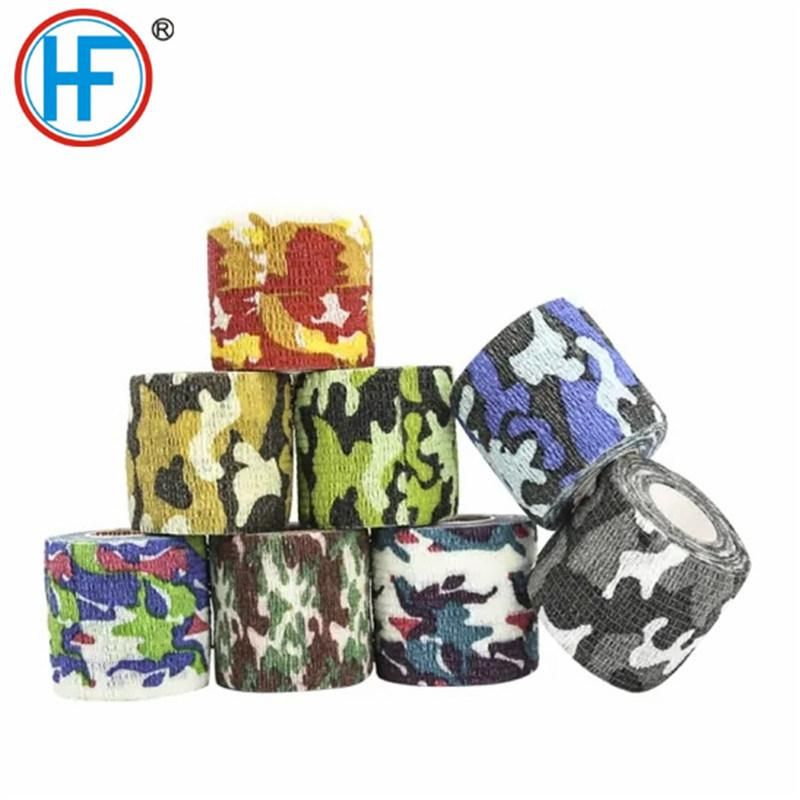 Colored Nonwoven Fabric Flexible Self Adhesive Cohesive Bandage Medical Elastic Pet Vet Wrap Bandage