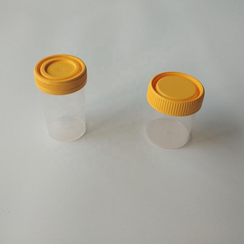 Disposable Plastic Medical Patient Test Sample Cup Sputum Fecal Specimen Collector 30ml 60ml