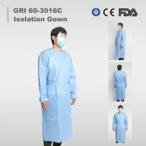 Yellow Disposable Non-Woven SMS Nonwoven Sterile Hospital Isolation Gowns / Patient Gowns