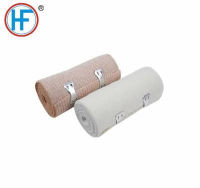 Disposable Medical Accessories Elastic Crepe Bandages PBT Bandage Natural (Bleached) Plain Elastic Bandagewith OEM