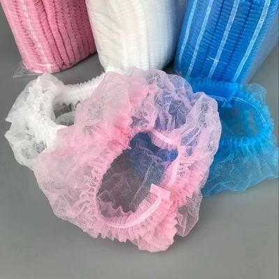 Disposable Customized Color and Size PP Nonwoven Clip Cap