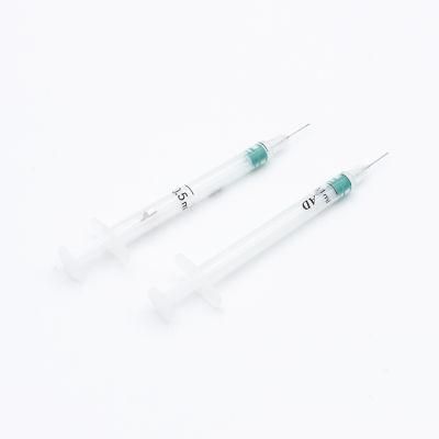 High Quality Medical Auto-Destruct Safety Disposable Plastic Syringe with Needle