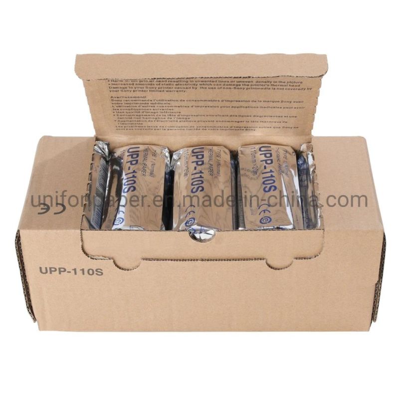 Factory Sale High Quality Medical Thermal Ultrasound Printer Paper Upp-110s Thermal Print Paper Roll