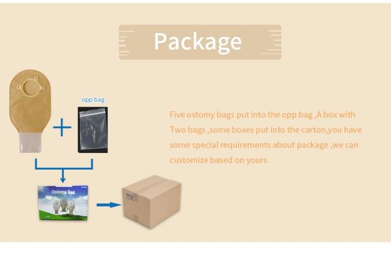 Ostomy Back Two Piece Drainable Urinie for Ileostomy Stoma Care Cut-to-Fit Carbon with Closure Non-Woven Colostomy Bag