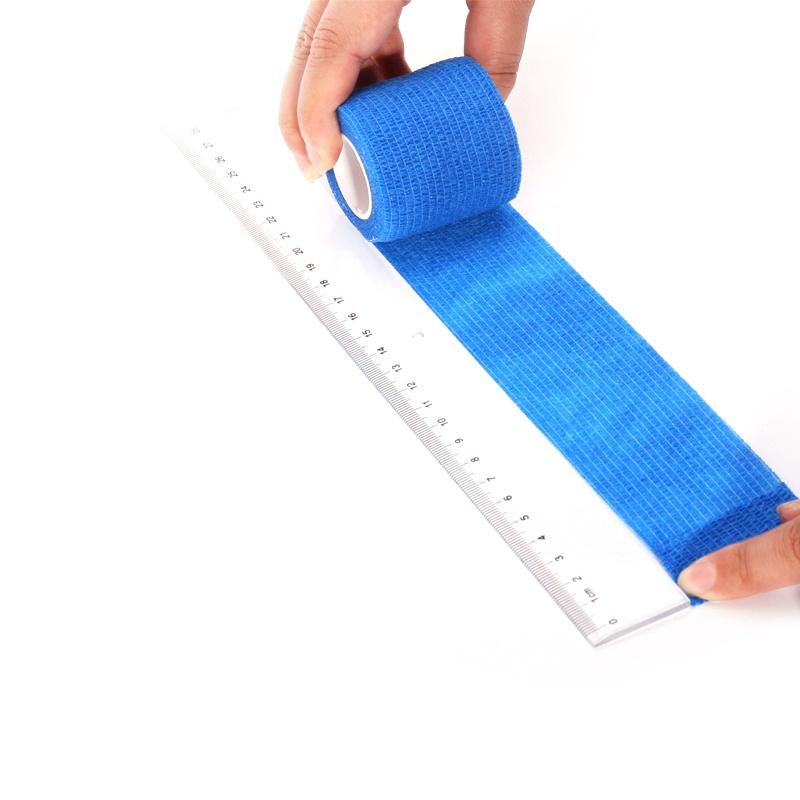 95% Nonwoven+5% Spandex Cohesive Custom Adhesive Wrist Bandage