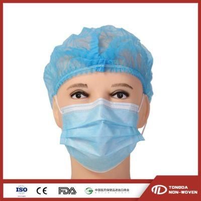 Face Mask Qualified Factory Wholesale Disposable 3 Ply Surgical Face Mask Ear-Loop Round Elastic Style