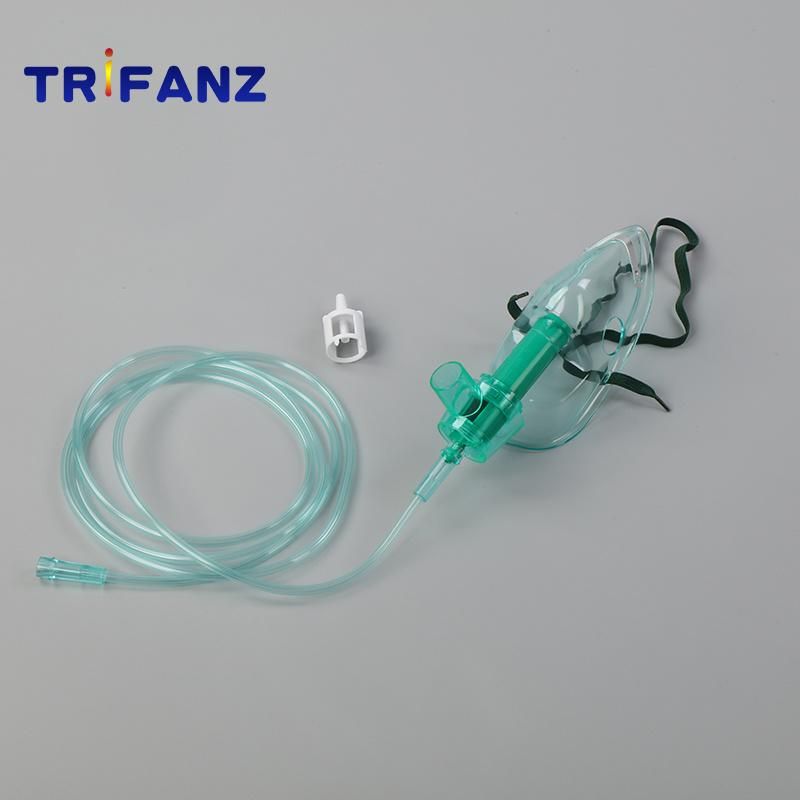 Hospital Disposable Medical Products PVC Venturi Oxygen Mask with Diluters for Neonate Child Adult