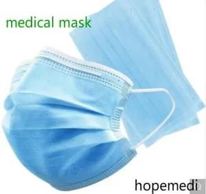Blue Disposable Face Mask for Doctor, Nurse, Civilian, Sucigical Mask, Ear-Loop, Virus Mask in Stock, Fast Shiping