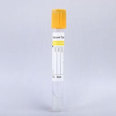 New Product 5ml Micro Vacuum Medical Plain Blood Collection Tube