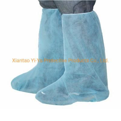 Hot Sale Disposable Nonwoven Leg Cover Customized Printed Boot Cover with Ties