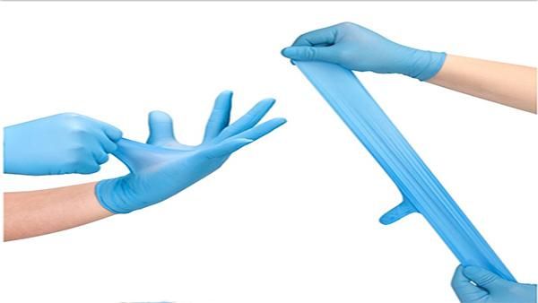 100 Pieces Disposable Nitrile Gloves Blue Nitrile Thin Gloves Home Solid Kitchen Use