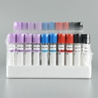 Siny Made in China Manufacturer Medical Laboratory Disposable EDTA K2 K3 Vacuum Blood Collection Tube